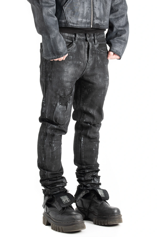 PAINT COATED JEANS