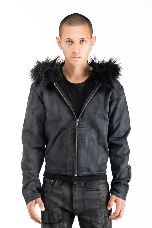 WAX FUR HOODIE