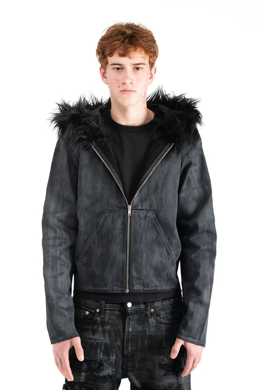 WAX FUR HOODIE