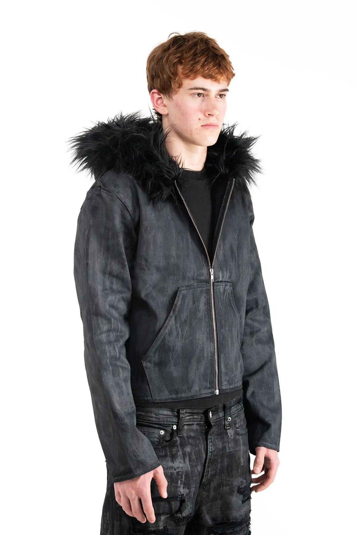 WAX FUR HOODIE