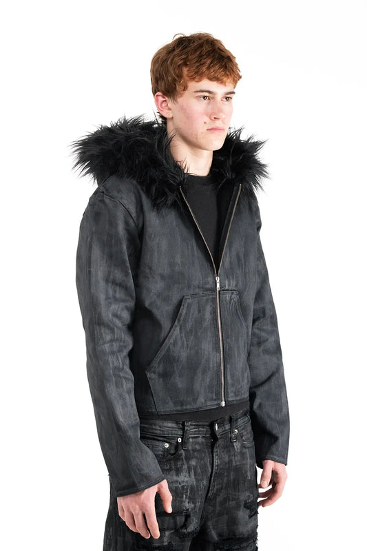 WAX FUR HOODIE