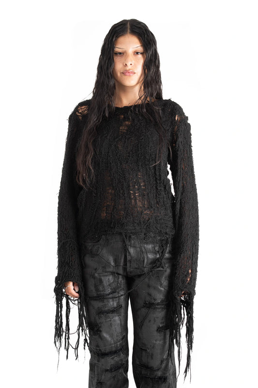 DISTRESSED KNIT