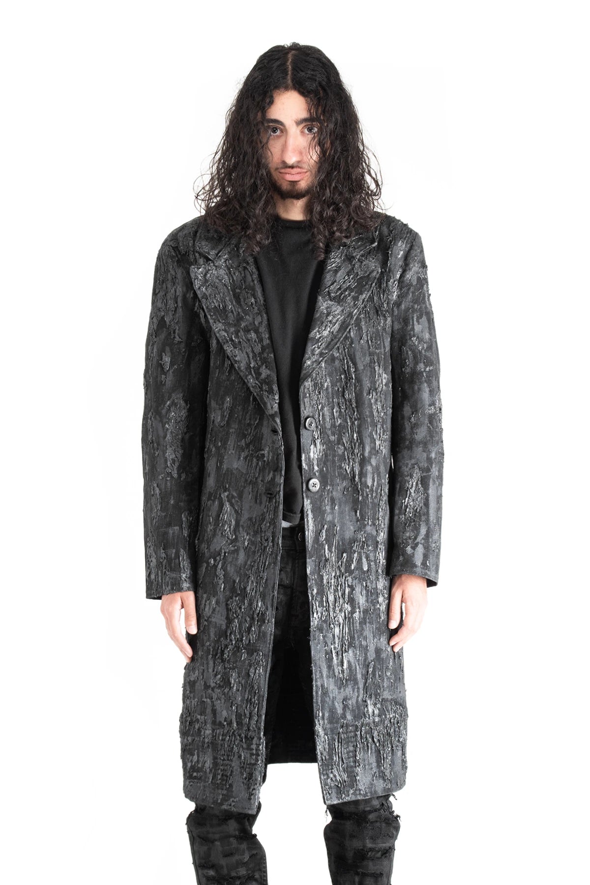 WAX RUBBER TRENCH COAT