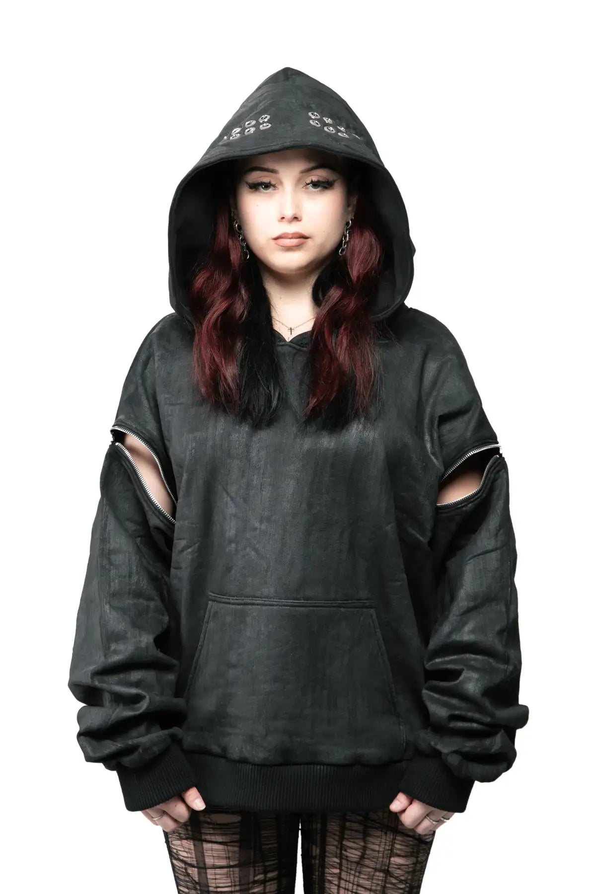 WAX REMOVABLE SLEEVE HOODIE