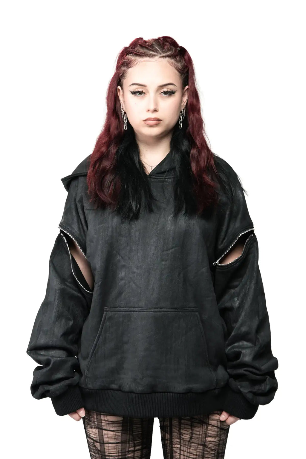 WAX REMOVABLE SLEEVE HOODIE