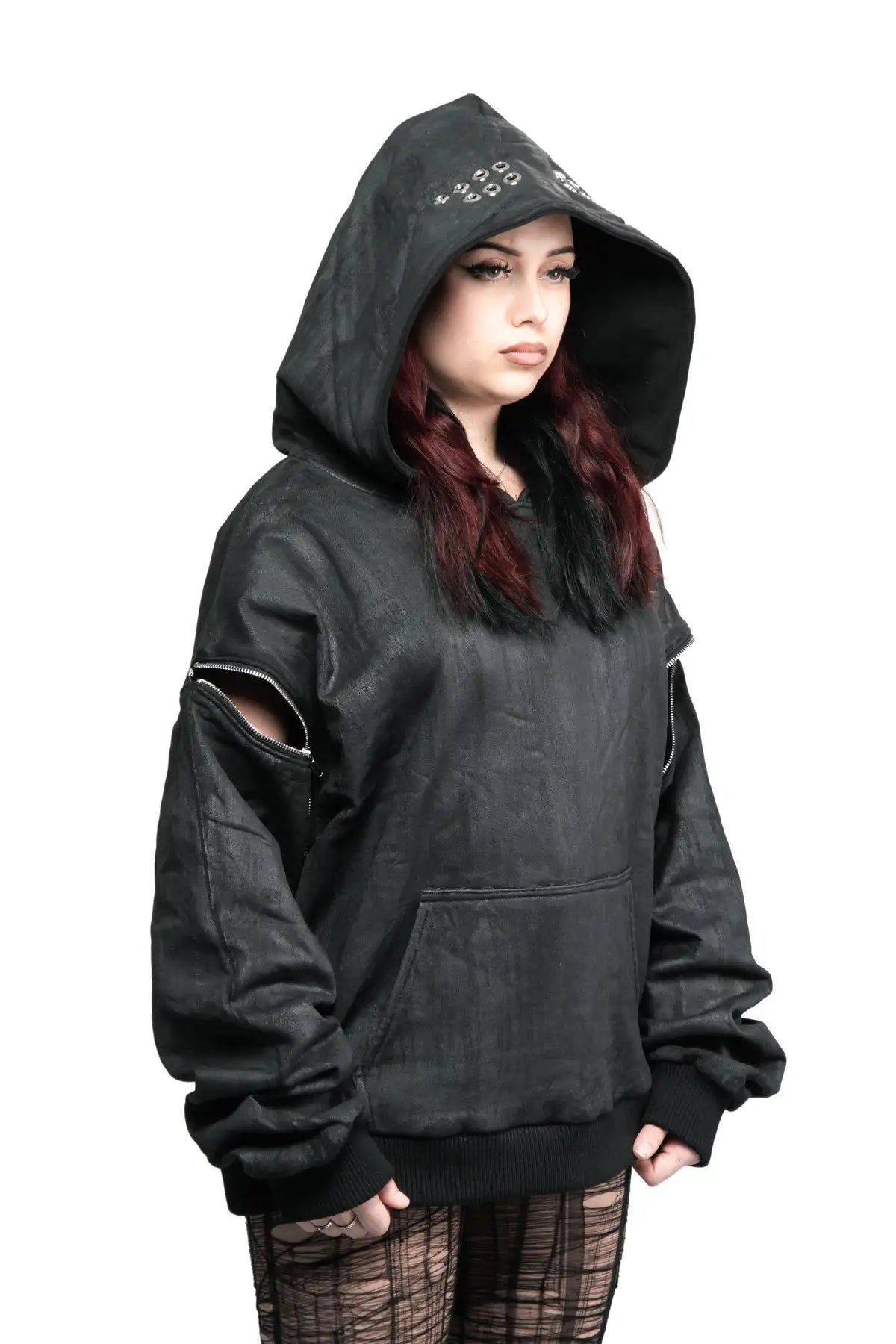 WAX REMOVABLE SLEEVE HOODIE