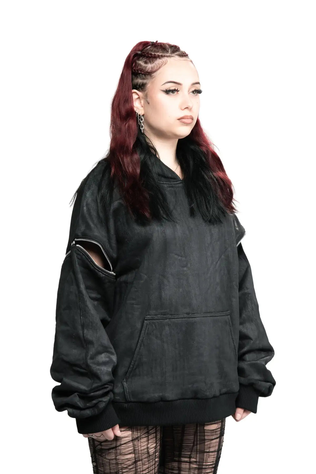 WAX REMOVABLE SLEEVE HOODIE