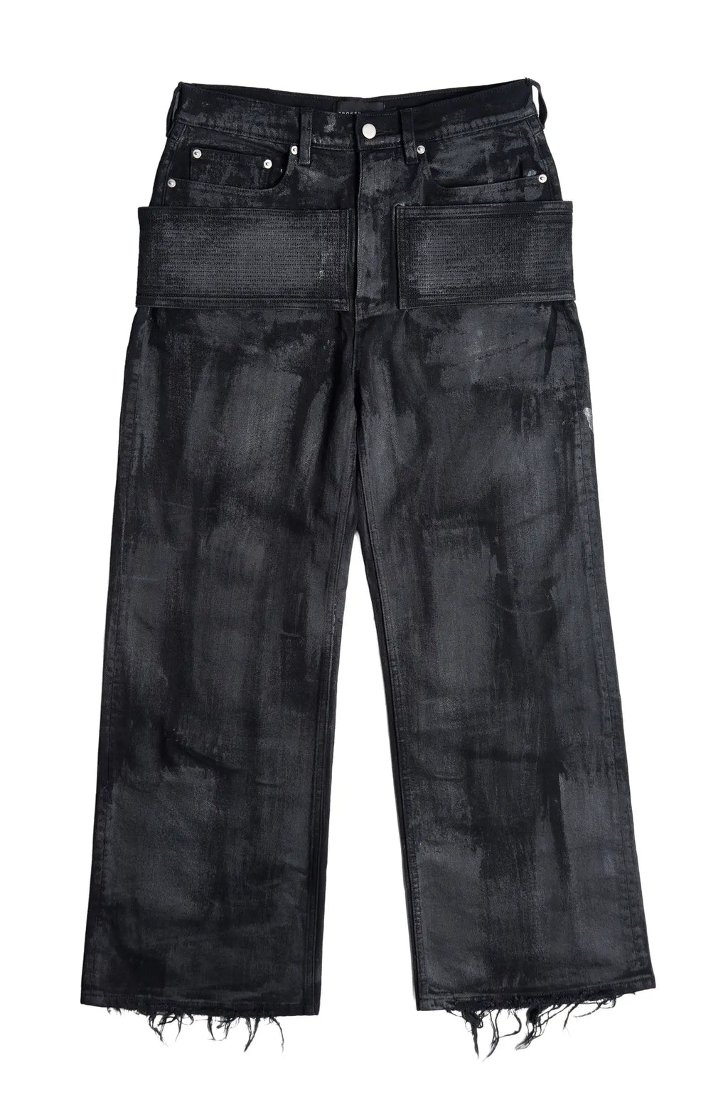 WAXED BAGGY JEANS