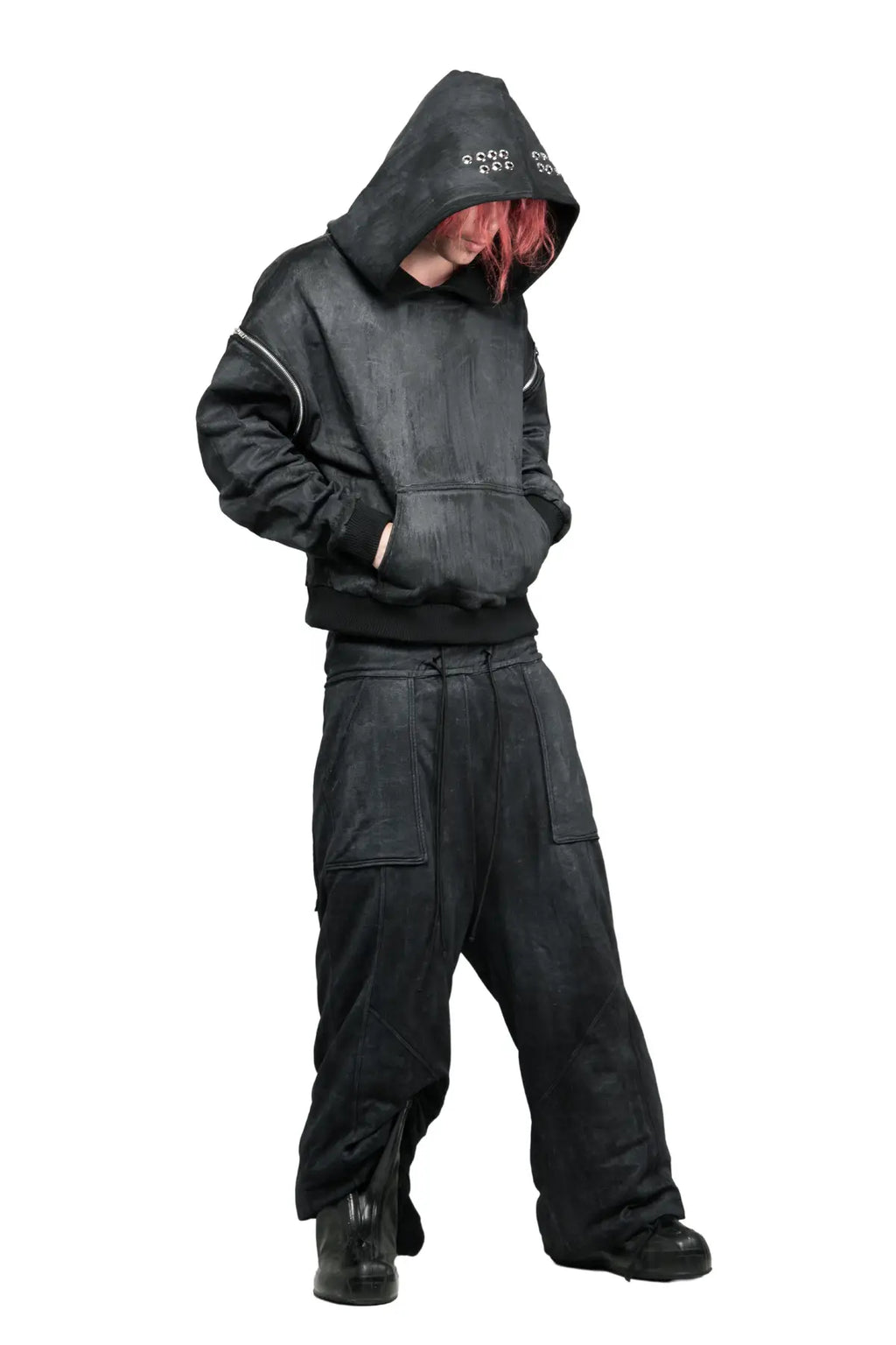 WAX REMOVABLE SLEEVE HOODIE