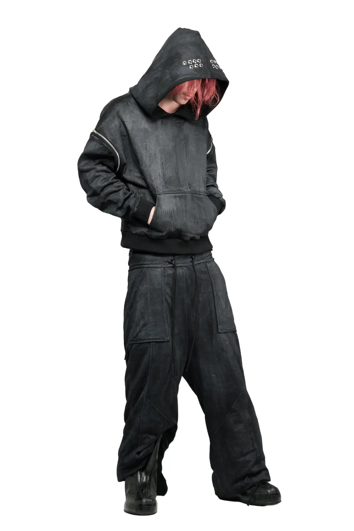 WAX REMOVABLE SLEEVE HOODIE