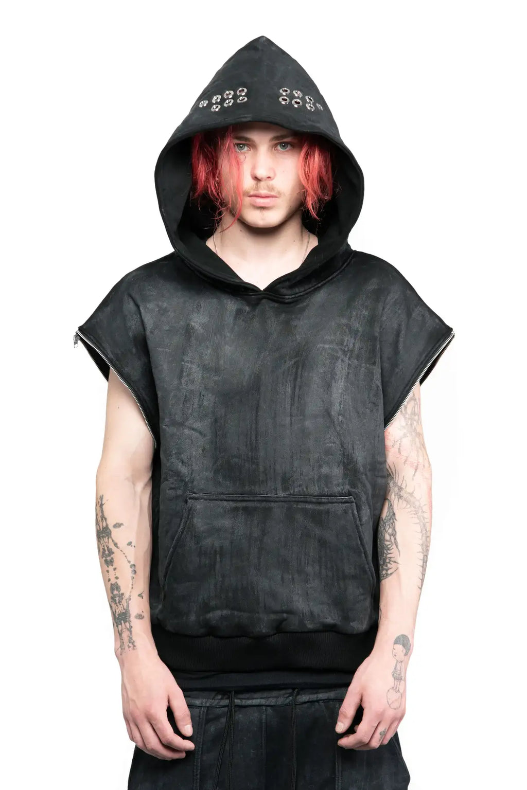 WAX REMOVABLE SLEEVE HOODIE