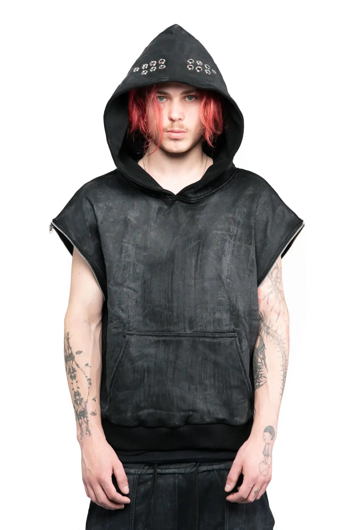 WAX REMOVABLE SLEEVE HOODIE