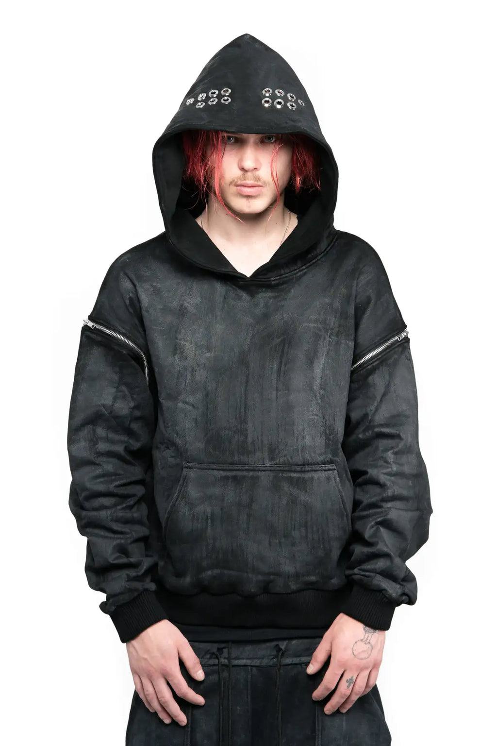WAX REMOVABLE SLEEVE HOODIE