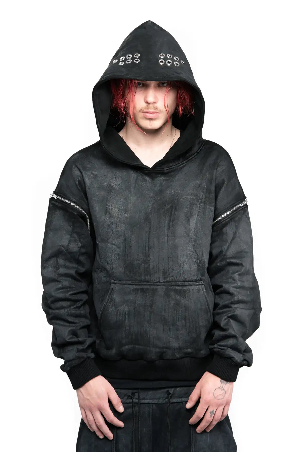 WAX REMOVABLE SLEEVE HOODIE