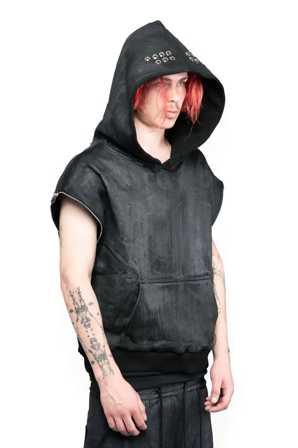 WAX REMOVABLE SLEEVE HOODIE