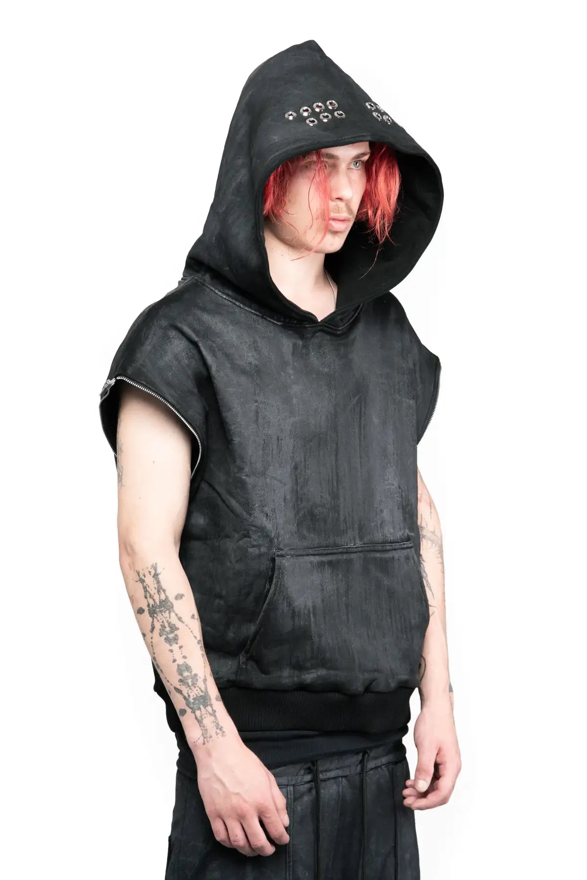 WAX REMOVABLE SLEEVE HOODIE