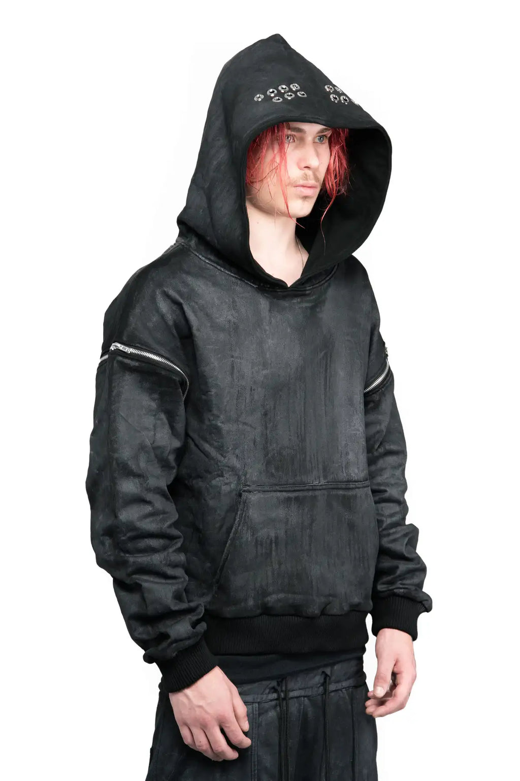 WAX REMOVABLE SLEEVE HOODIE