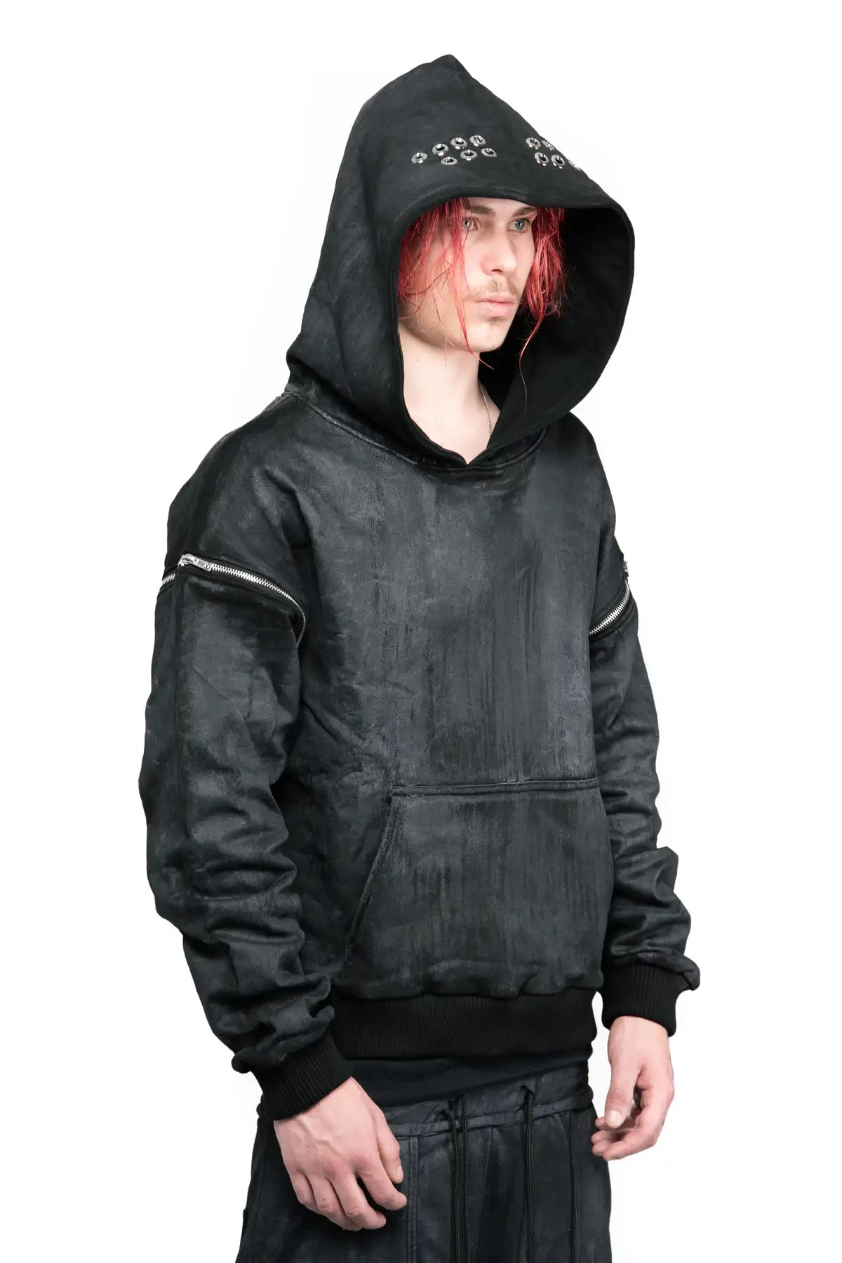 WAX REMOVABLE SLEEVE HOODIE
