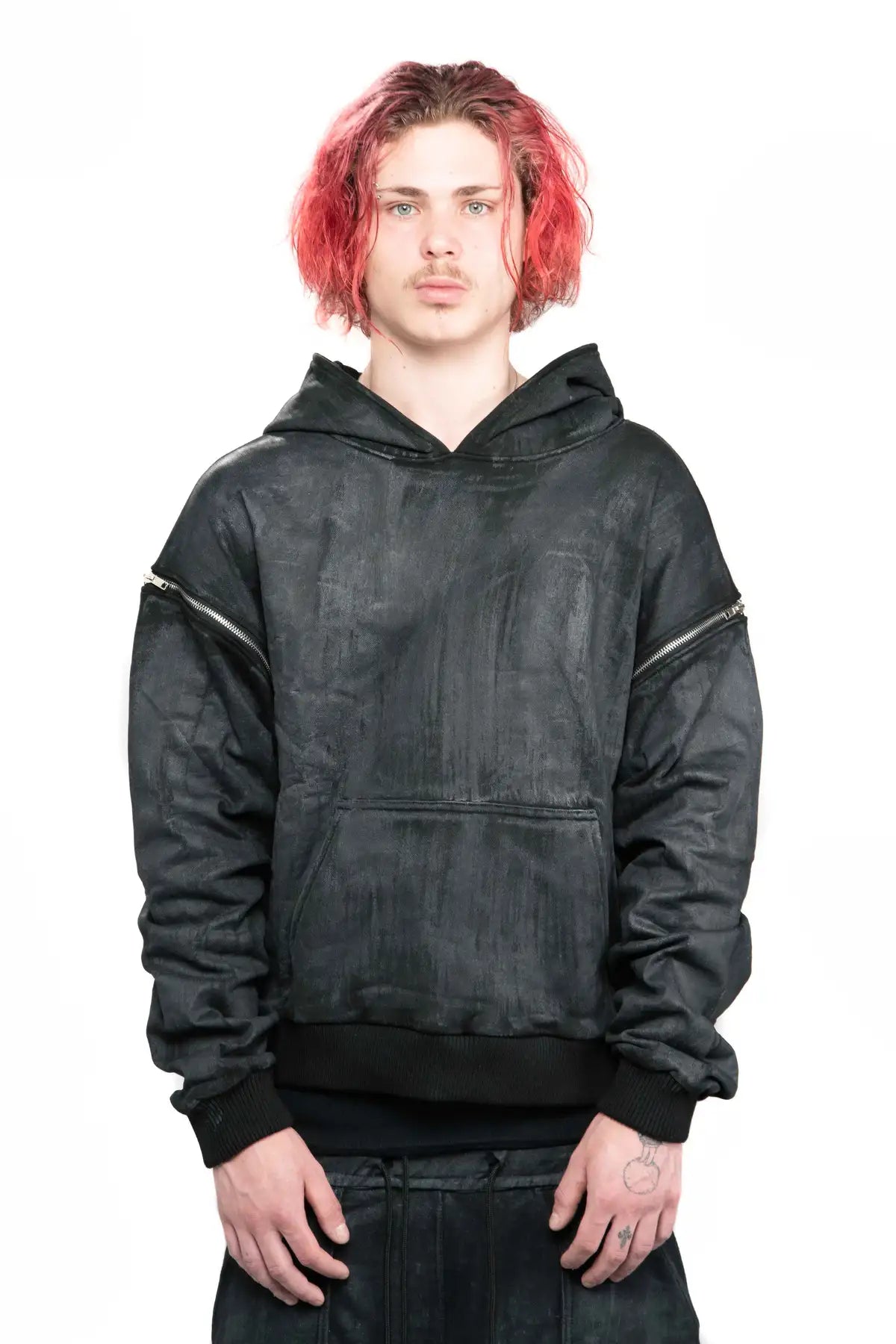 WAX REMOVABLE SLEEVE HOODIE