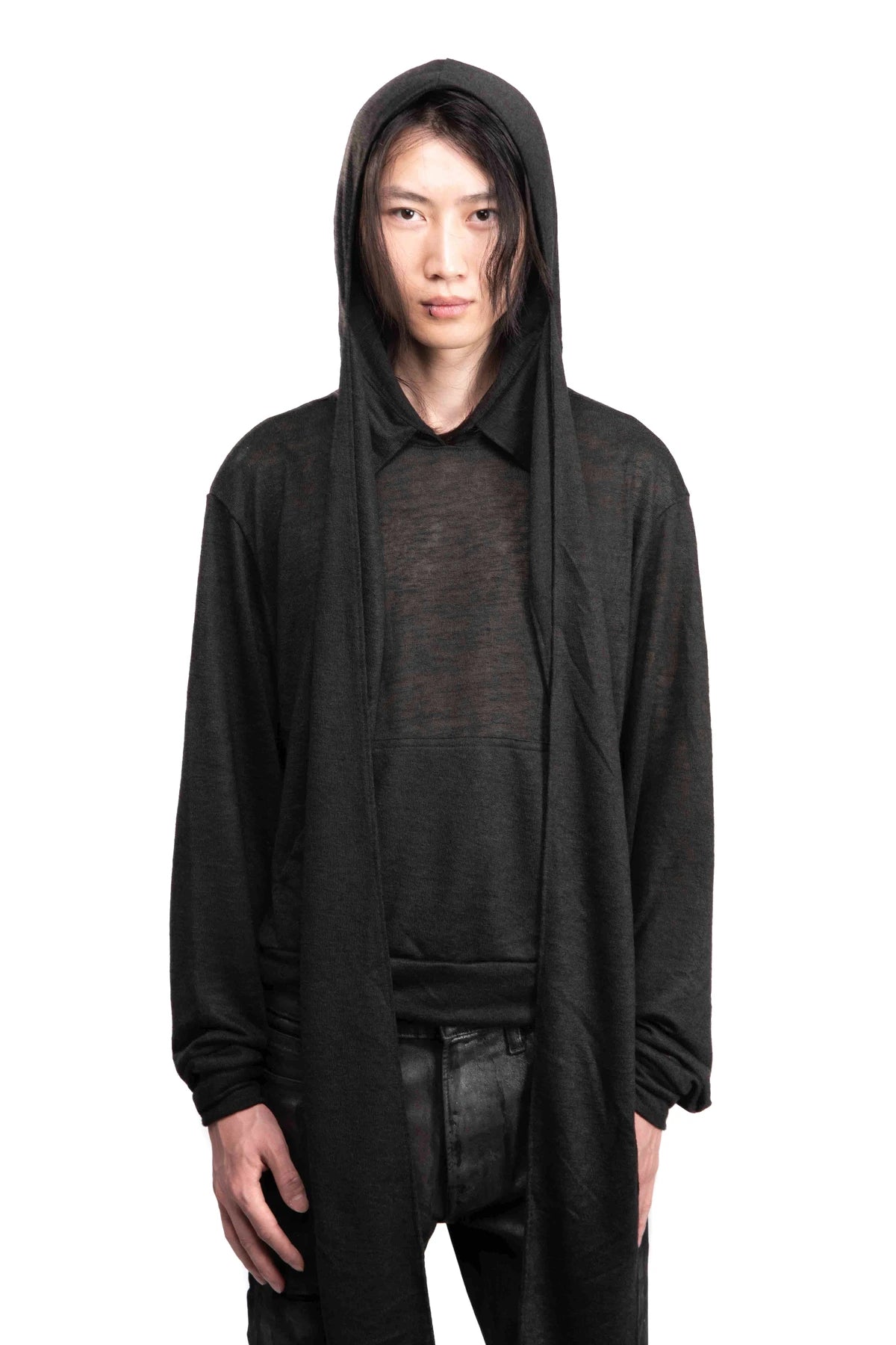 KNIT SCARF HOODIE