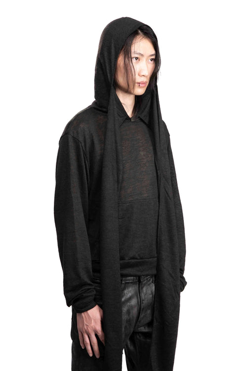 KNIT SCARF HOODIE
