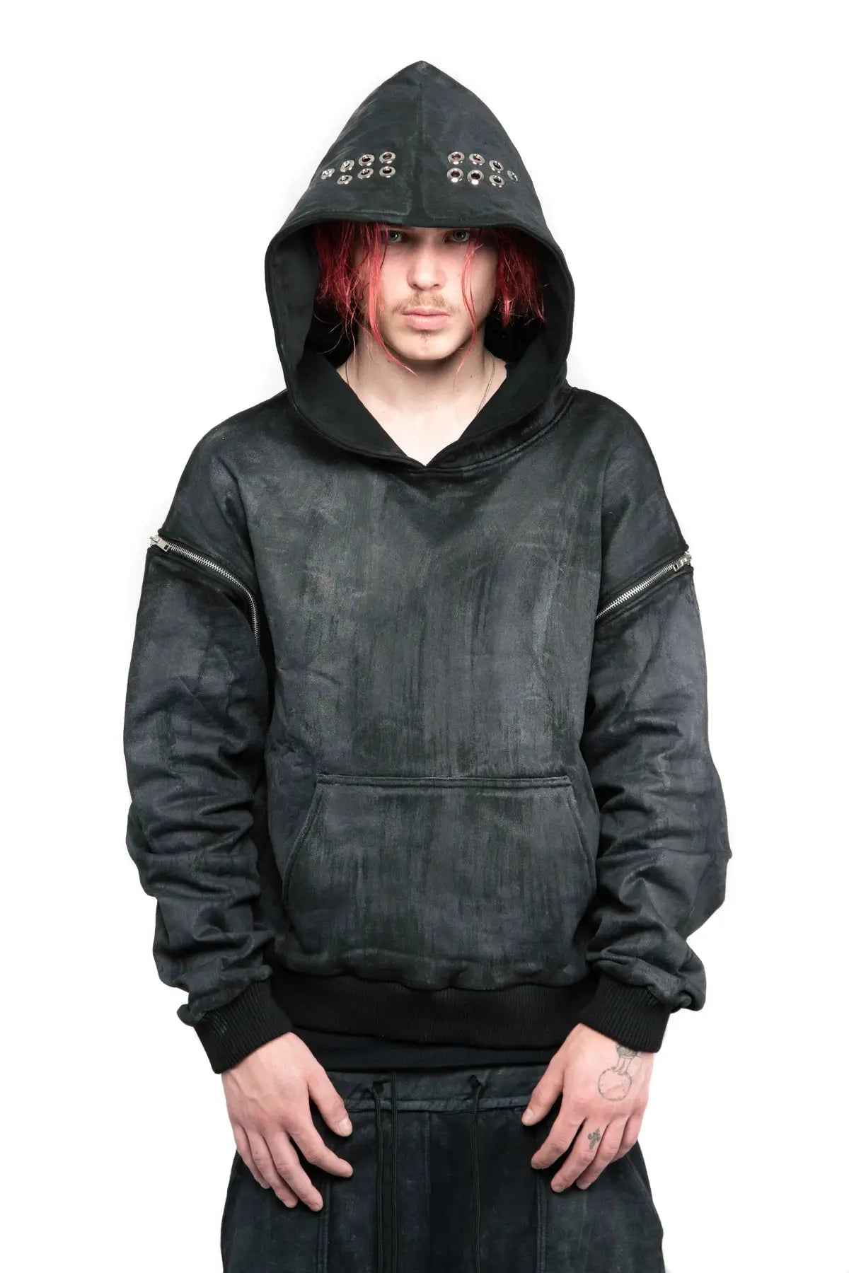 WAX REMOVABLE SLEEVE HOODIE