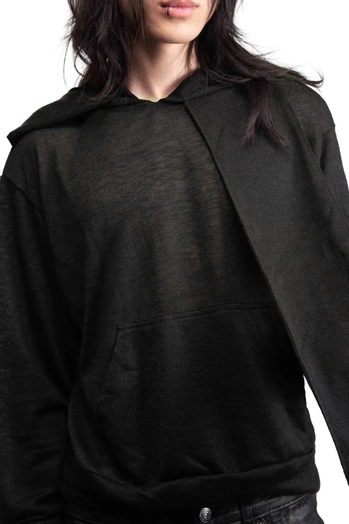 KNIT SCARF HOODIE