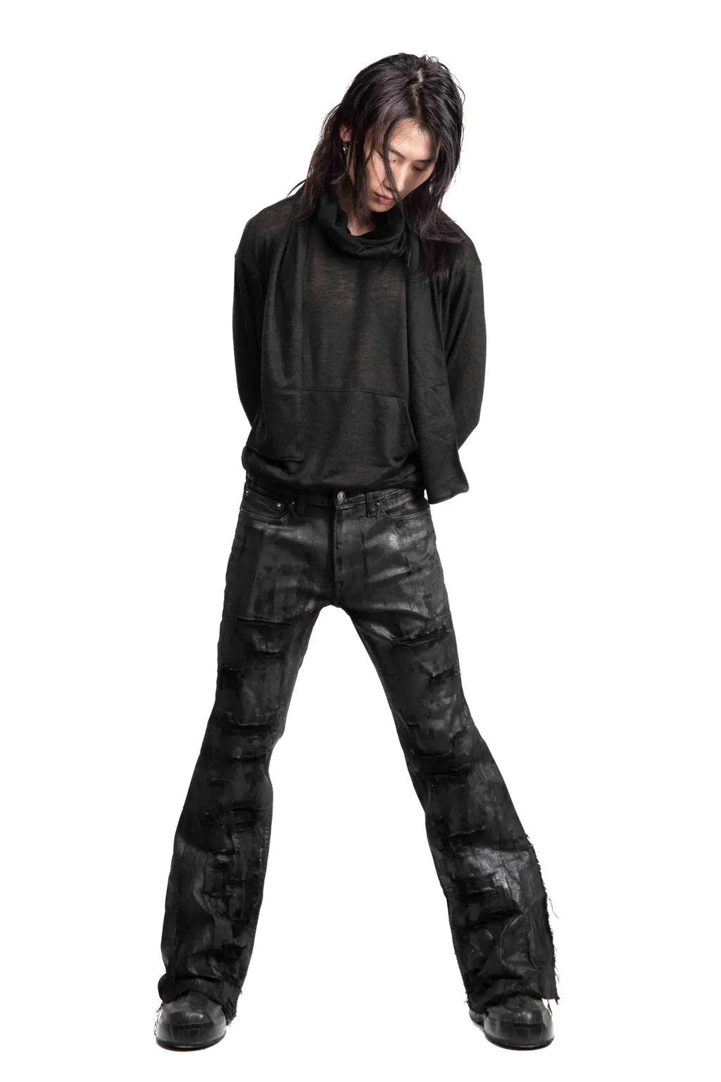 KNIT SCARF HOODIE