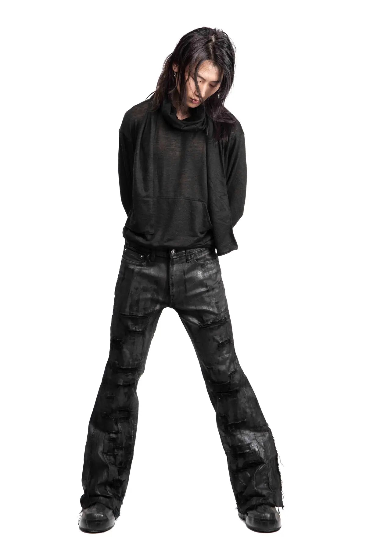 KNIT SCARF HOODIE
