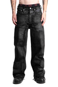 WAXED BAGGY JEANS